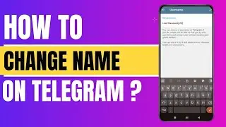 How to Change Nickname on Telegram