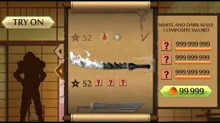 Shadow Fight 2 The Most Powerful White and Dark Wave Composite Sword
