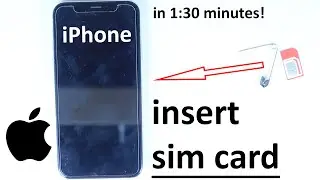 How to insert sim card in iPhone X