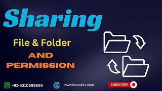 How to Share File and Folder || folder sharing || Drive sharing || and permission || in Hindi