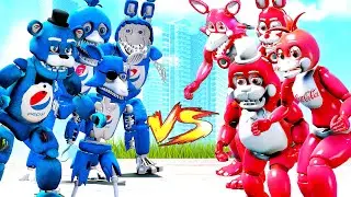 ANIMATRONICS PEPSI vs ANIMATRONICS COCA-COLA! (FNAF PEPSI x COCA-COLA)