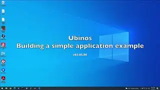 Ubinos - Building a simple application example - v03 05 00