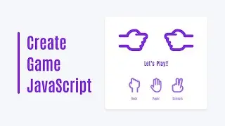 Build Rock Paper Scissors Game in HTML CSS & JavaScript