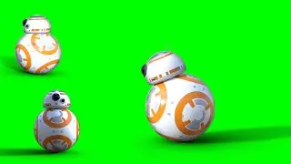 Footage Green Screen Animation Download  Robot R2D2 from Star Wars Movie