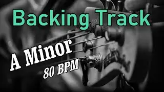 Piano Ballad Backing Track in A Minor | 80 BPM | Guitar Backing Track