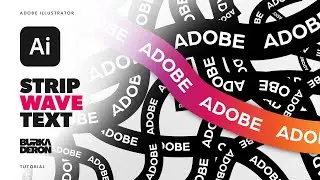 Strip Wave Text Effect Tutorial in Adobe Illustrator