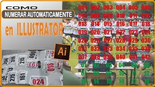 COMO HACER NUMERACION AUTOMATICA  SOLO EN ILLUSTRATOR PARA MARATON