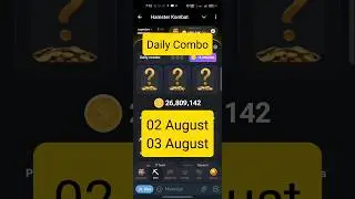2 & 3 August🔥| Hamster Kombat Daily Combo Today 