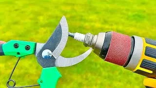 Special Way To Sharpen Pruning Shears as Sharp as a Razor