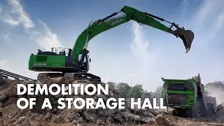 Demolition of a storage hall