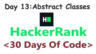 HackerRank 30 Days of Code c++ | Day 13 : Abstract Classes | 2020