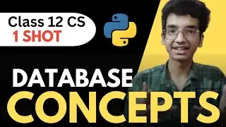 Database Concepts🔥One shot Class 12 Computer Science | FREE NOTES🔥