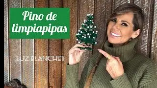 ARBOL DE NAVIDAD Y COPOS DE NIEVE DE LIMPIAPIPAS