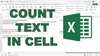 How to count the number of times text appears in a cell in excel