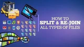 How To Split Files Into Small Parts | Split Any File Without Installing Software On PC