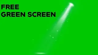 Spotlights and lighting on green screen for your video 