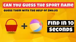 🤓 ONLY GENIUS CAN FIND IT | 😎Can You Guess the Sport Name from Emojis?