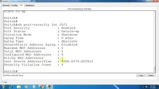 Switch Port Security Configuration In Cisco Packet Tracer - Part 50|CCNA 200-125 Routing & Switching