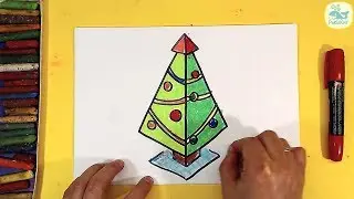 3Д ЁЛКА / Как нарисовать 
