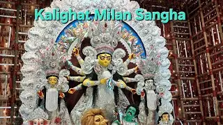 Kalighat Milan Sangha Durga Puja 2024 | Kolkata Durga Puja #trending #durgapuja