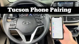 2019 - 2021 Hyundai Tucson Bluetooth Phone Pairing - How To Pair iPhone Connect Sync Samsung