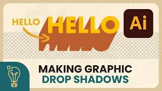 How to Make Graphic Drop Shadows - Adobe Illustrator Tutorial
