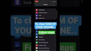 Learn to clear RAM of your iphone!!🔥🔥   