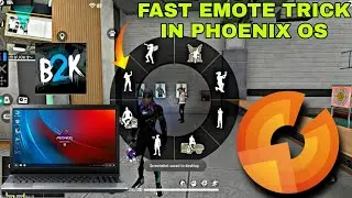 Fast emote trick in Phoenix Os ||Government Laprop ||playing in Phoenix OS||