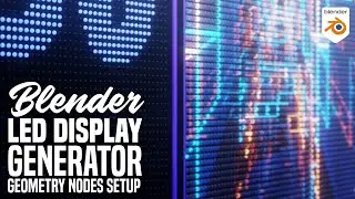 Blender 2.93 Geometry Nodes - LED DISPLAY GENERATOR