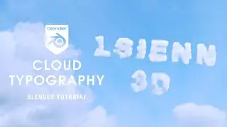 Cloud Typography in Blender | Blender Tutorial