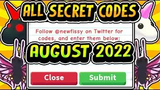 "NEW SECRET ADOPT ME CODES AUGUST 2022!" FREE Pets / Bucks Codes (Roblox)