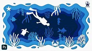 How to Create Paper Cutout Effect in Photoshop | Photoshop Tutorial