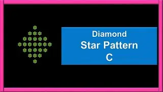 How to print Diamond star '* pattern in C