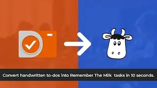 TaskCam to Remember the Milk Integration - To-dos