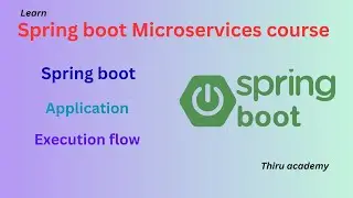 Spring boot application execution work flow|  Spring boot project execution flow Thiru Academy