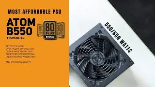 Antec ATOM B550 Bronze Certified 80 Plus 550 Watt Power Supply Unit | Best Budget Bronze PSU for PC