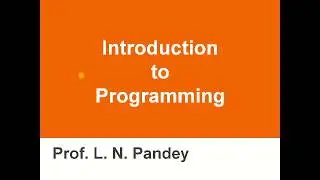 01 Introduction to Programming [HINDI]