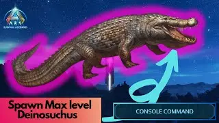 Tamed Deinosuchus Spawn Command | Ark Survival Ascended