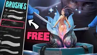 ⭐ 10 MVP BRUSHES for digital art (+free brushes PS, CSP, Procreate)