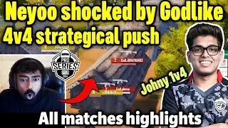 Neyoo shocked by Godlike 4v4 strategical push 😲 Bmps all matches highlights 🇮🇳