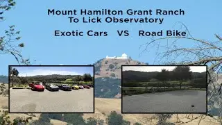 Exotic Cars VS One Lone Trek Road Bike Up Mount Hamilton
