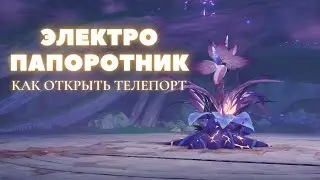 КАК ОТКРЫТЬ ТОЧКУ ТЕЛЕПОРТА У ЭЛЕКТРО ПАПОРОТНИКА ✦ GENSHIN IMPACT