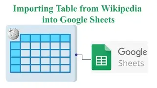 How to import a Wikipedia table into Google Sheets