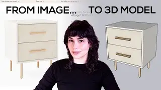 Sketchup - Creating a 3D Component using a Reference Image as a Material