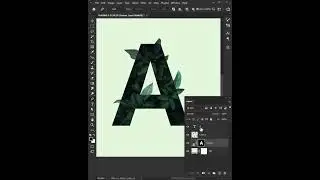 Cutout Leaves Text Effects In Photoshop - Photoshop Tutorials for Beginners 