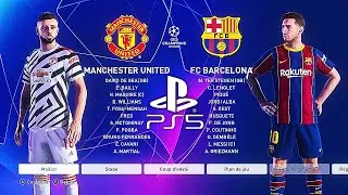 PES 2021 PS5 FC BARCELONA - MANCHESTER UNITED | MOD Ultimate Difficulty Career Mode HDR Next Gen