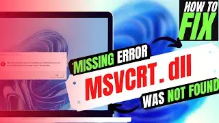 [2023] How To Fix msvcrt.dll is Missing from computer/Not Found Error Windows 10/11/7 32/64 bit 🅽🅴🆆