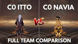 Who Is The BEST GEO DPS?? NAVIA Vs ITTO!! [Genshin Impact]