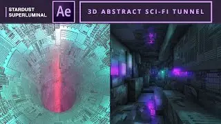 3D Abstract Sci-Fi Tunnel in AE | After Effects Tutorial