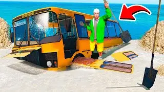 ОТКОПАЛ СТАРЫЙ РУССКИЙ АВТОБУС ПАЗИК В ГТА 5 МОДЫ! ОБЗОР МОДА В GTA 5 ВИДЕО MODS